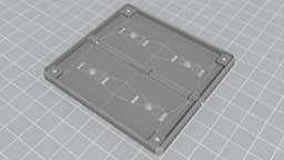 ESP12F_RELAY_X4 4-CHANNEL RELAY CASE ESP8266 87X93 3d model