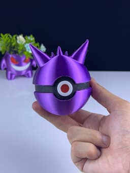 Gengar Pokeball - Multipart 3d model
