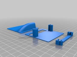 Servo Support for BigLift Towing plane wing / Support de servo pour aile de remorqueur Biglift 3d model