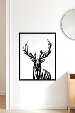 Deer Wall Art, Wall Decor, Home Decor 3d model