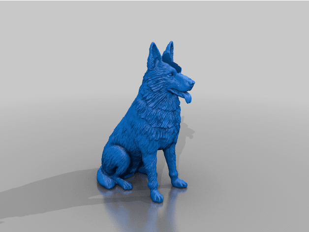 German Shepard Bic Buddy 3d model
