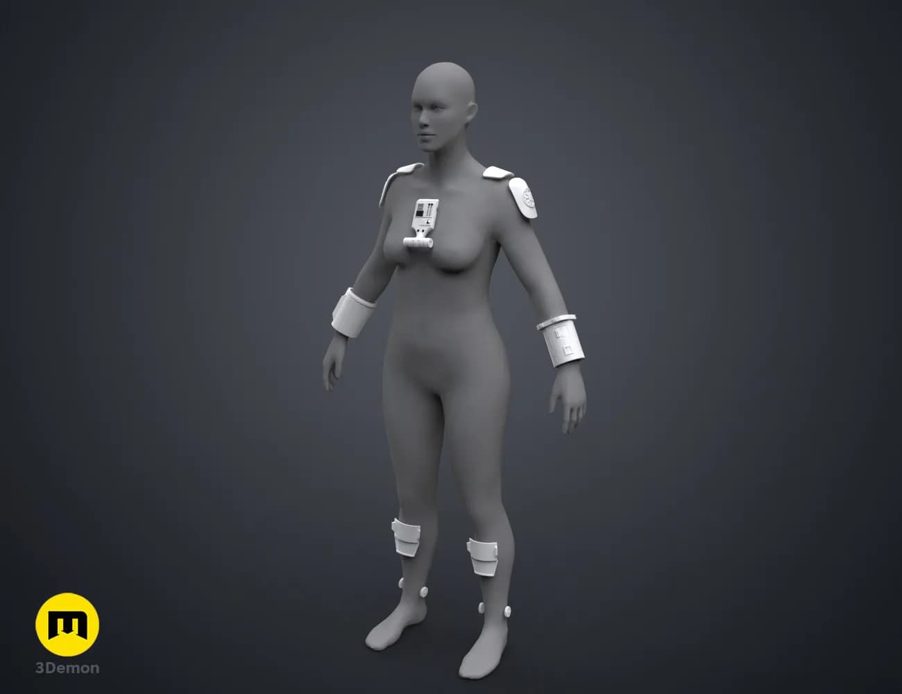 Ahsoka’s Spacesuit Armor Accessories 3d model