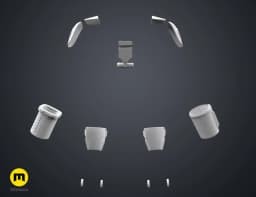 Ahsoka’s Spacesuit Armor Accessories 3d model