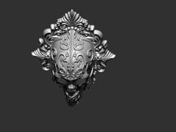 Gothic Skull Wall Mount.stl 3d model
