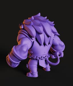 Warrior Lion Beast STL | Fantasy Figure 3D Print | No AMS 3d model