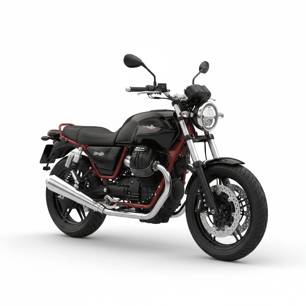 Moto Guzzi V7 Stone Motorcycle 3d model