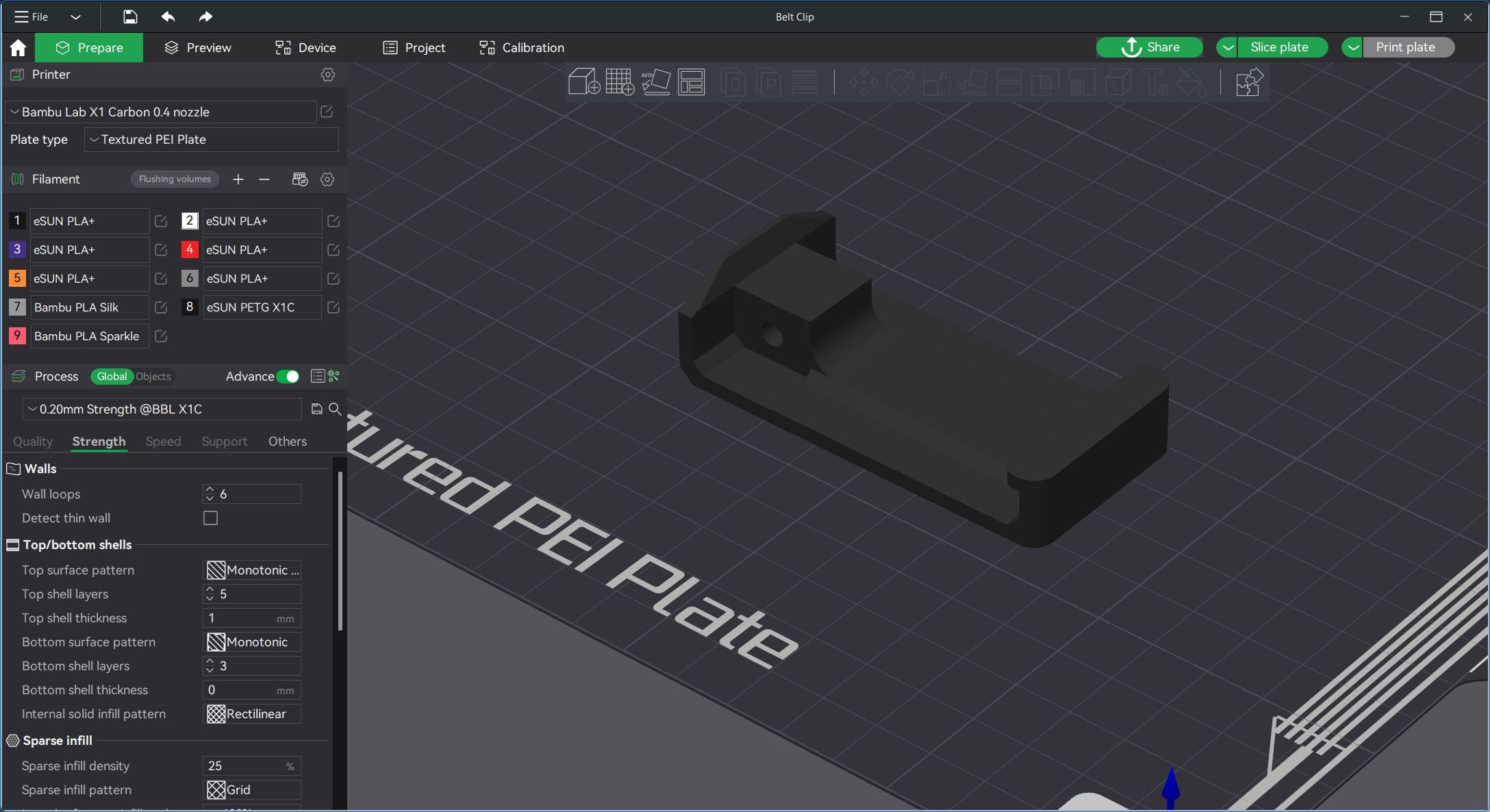 Motorola APX6000 Belt Clip 3d model