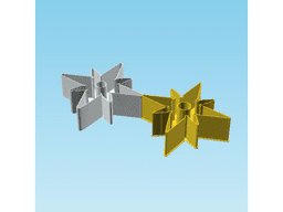 Shuriken 0045, nestable box (v2) 3d model