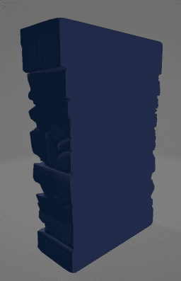 Der Ewige Wasserfall – Stilisierte Felswand 3d model