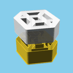Block Edges, nestable box (v1) 3d model