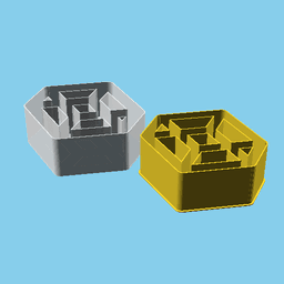 Block Edges, nestable box (v1) 3d model