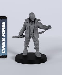 Scepter Quad - With Free Cyberpunk - Sci-Fi Gift Ideas for RPG and Wargamers 3d model