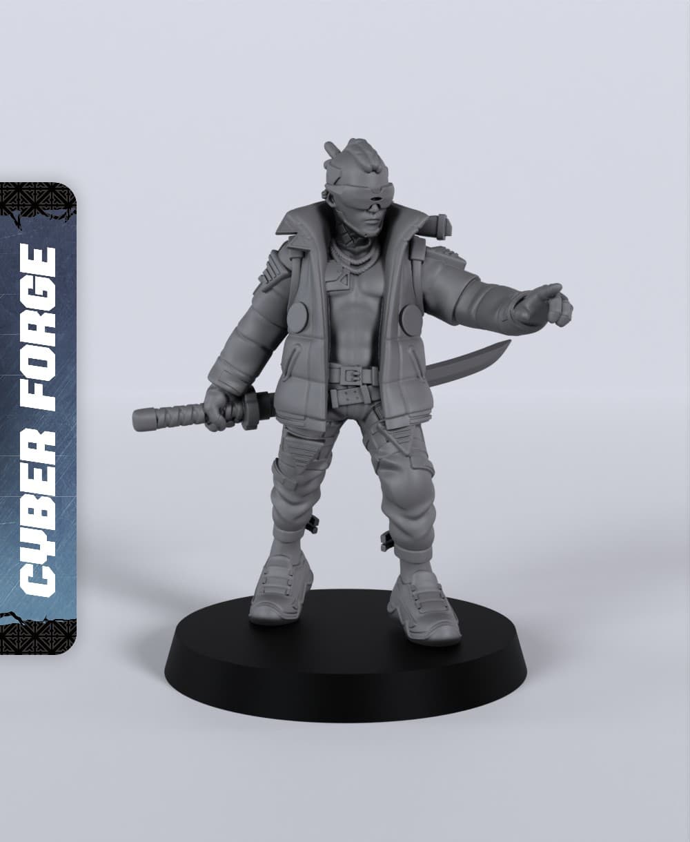 Scepter Quad - With Free Cyberpunk - Sci-Fi Gift Ideas for RPG and Wargamers 3d model