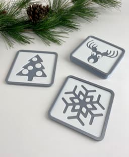 Christmas Tree Stacking Holidays Coaster, Bar Ornament 3d model