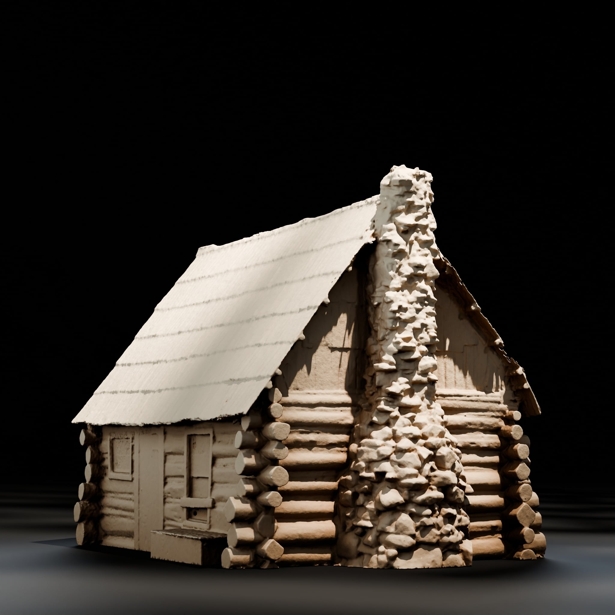 Yosemite Historic Mountaineers Cabin (HO Scale STL) 3d model