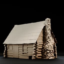Yosemite Historic Mountaineers Cabin (HO Scale STL) 3d model