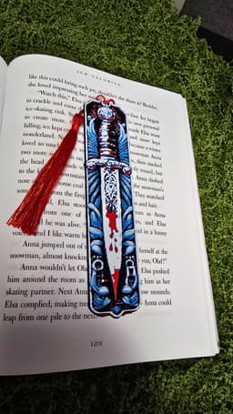 Bloody Dagger Bookmark β A Gripping Accessory for Thrillers & Mysteries 3d model