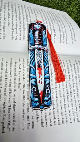 Bloody Dagger Bookmark β A Gripping Accessory for Thrillers & Mysteries 3d model