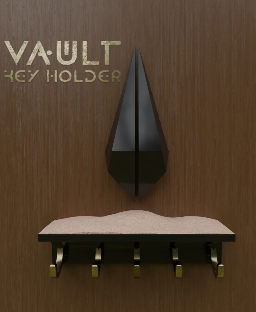 Vault Key Holder - Foundation Apple TV 3d model