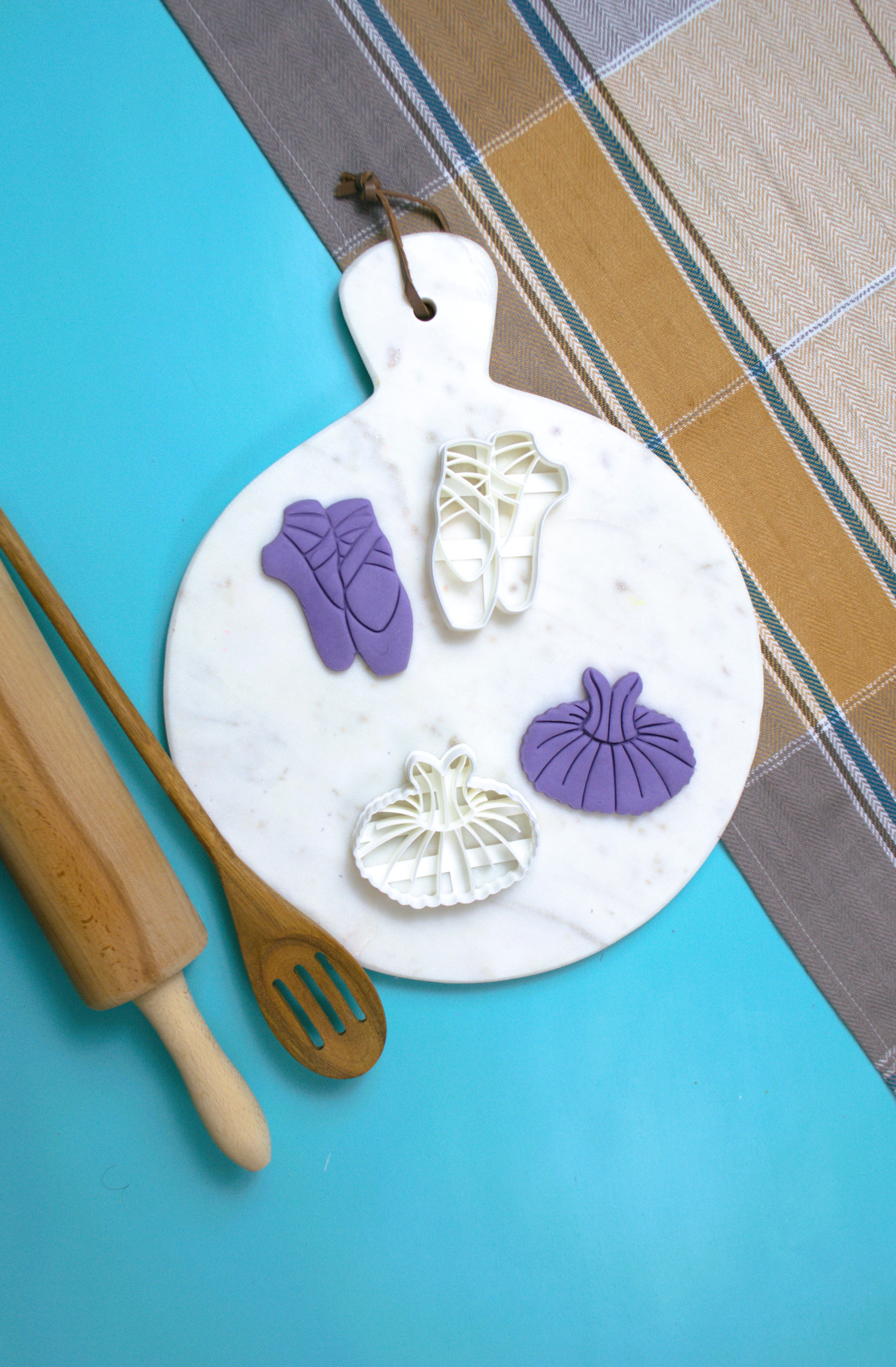 Ballet-Themed Cookie Cutter Set 3d model