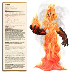 Ember - Dungeon Cleaning Inc - PRESUPPORTED - Illustrated and Stats - 32mm scale 3d model