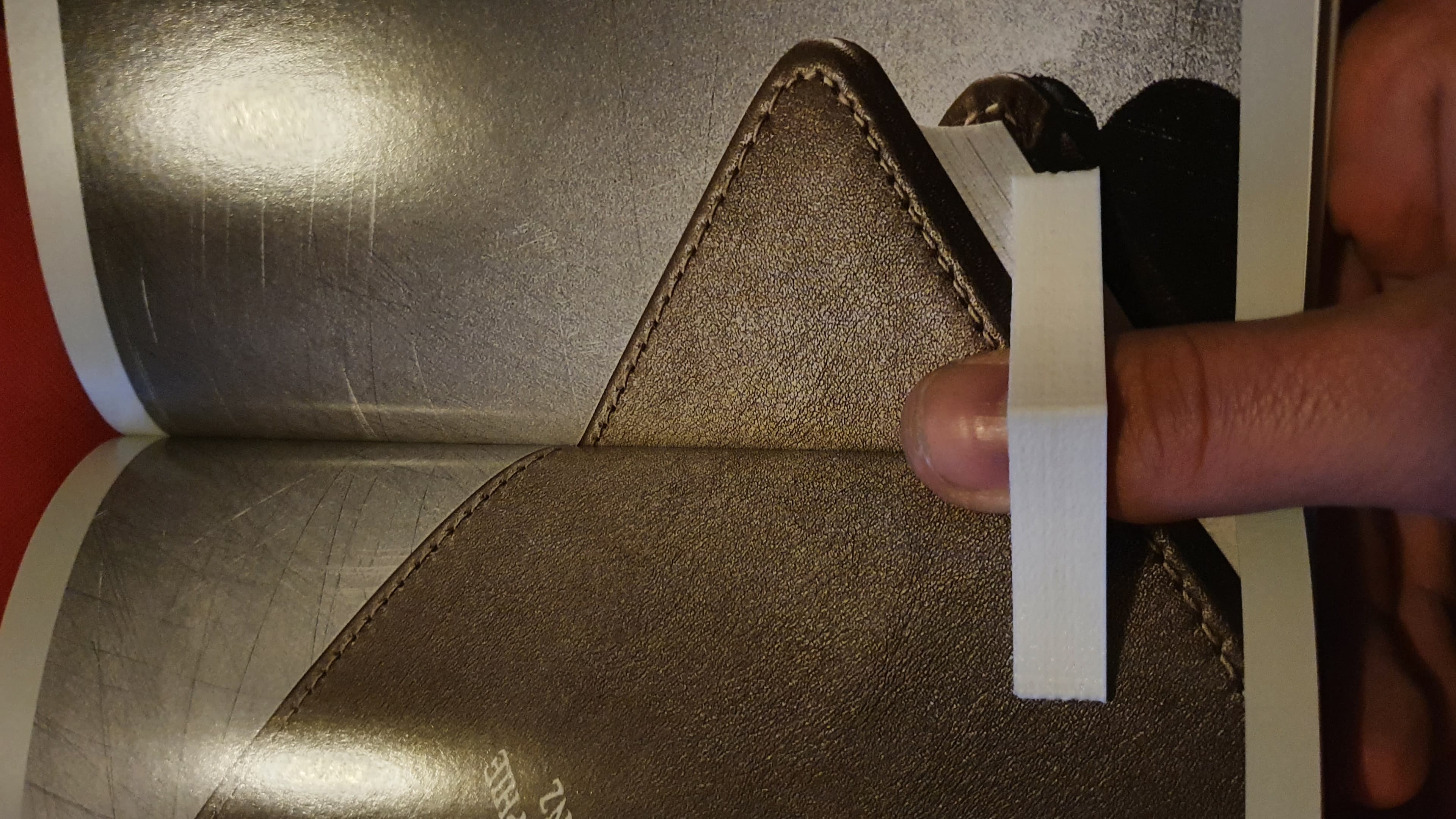 Book page finger holder 3d model