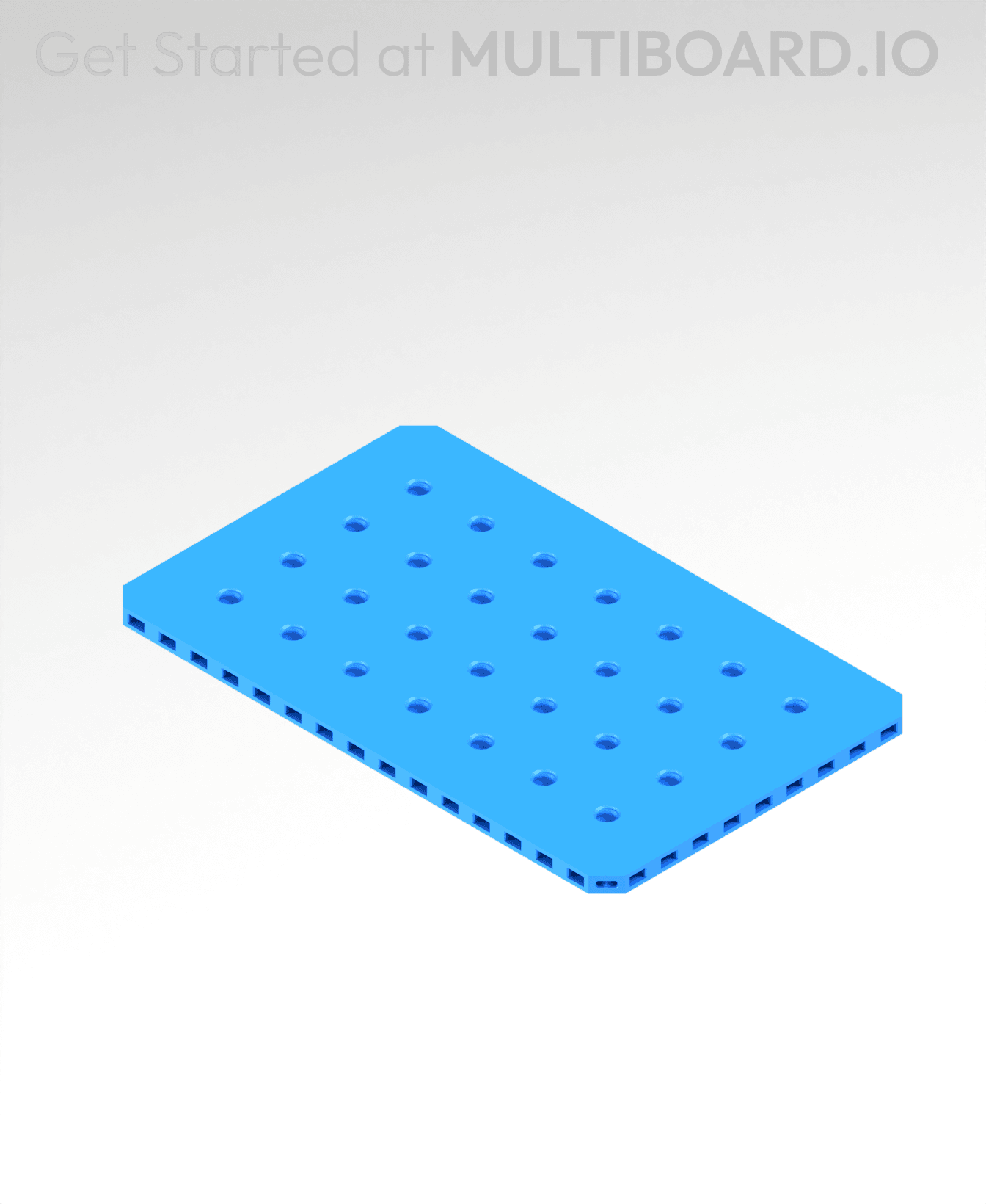 5x8 MU - Small Thread MU - MultiBoard Plate 3d model