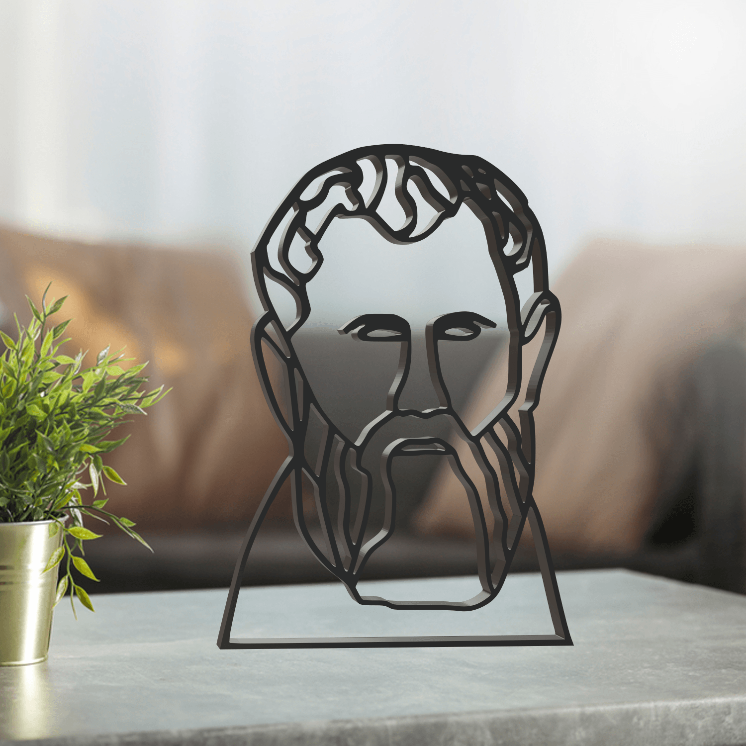 Line Art, Modern, Minimalist 3d model
