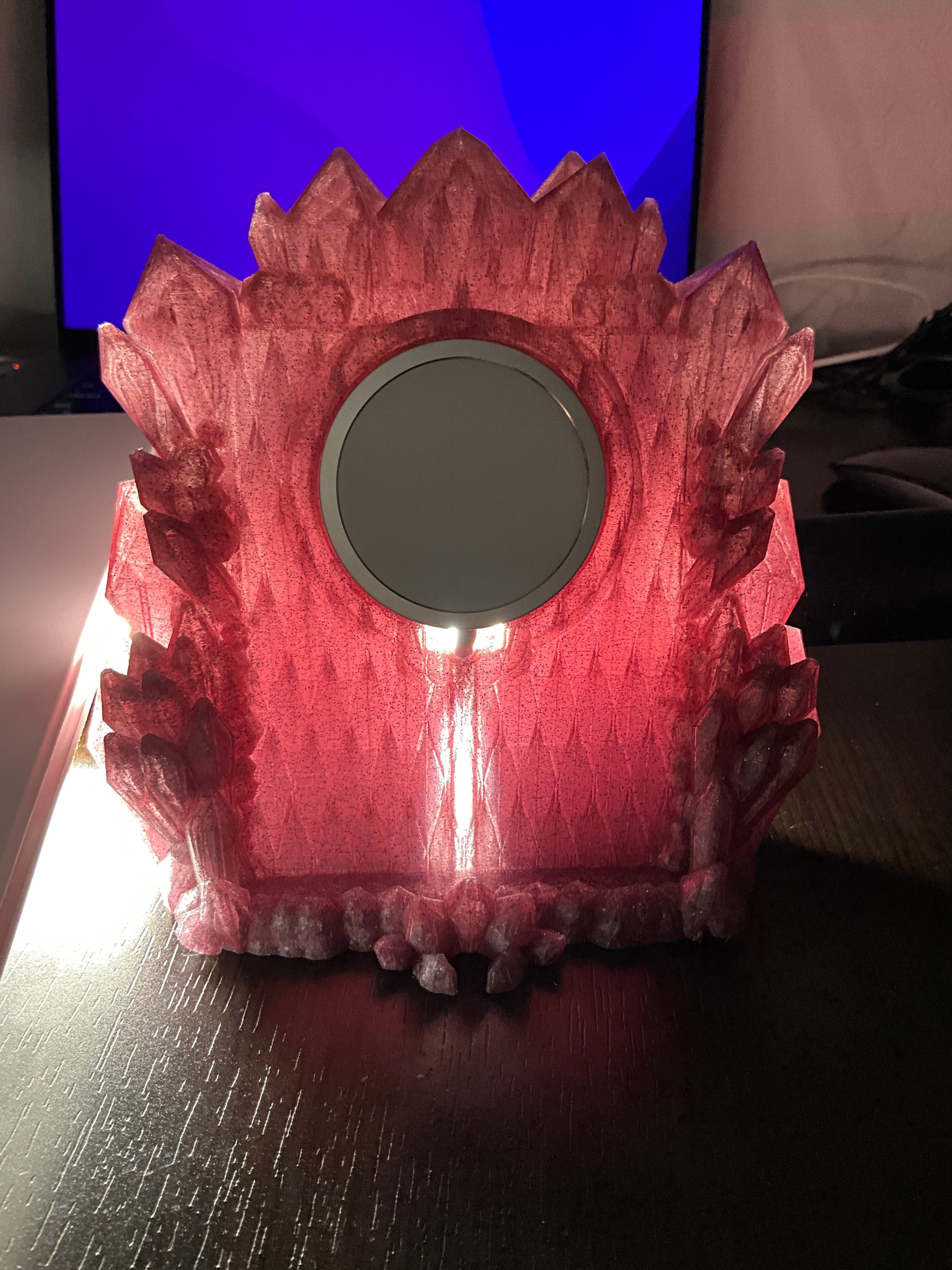 Magic Crystal Phone Stand with Wireless Charging or Without! Portrait Mode 3d model