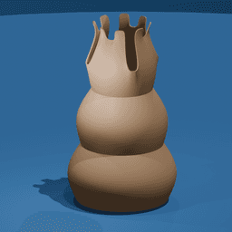 Chess Piece Shaped Vase 3d model