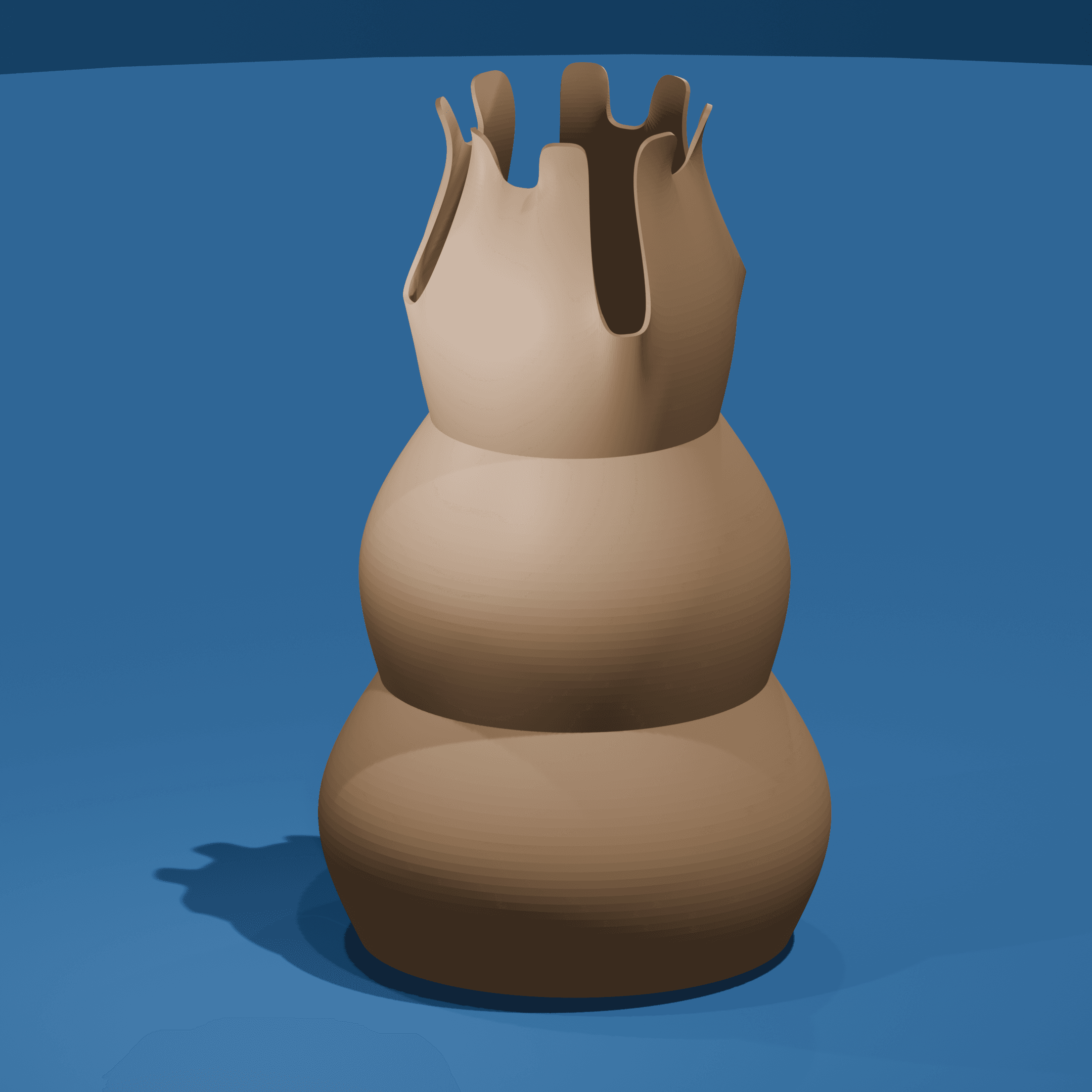 Chess Piece Shaped Vase 3d model