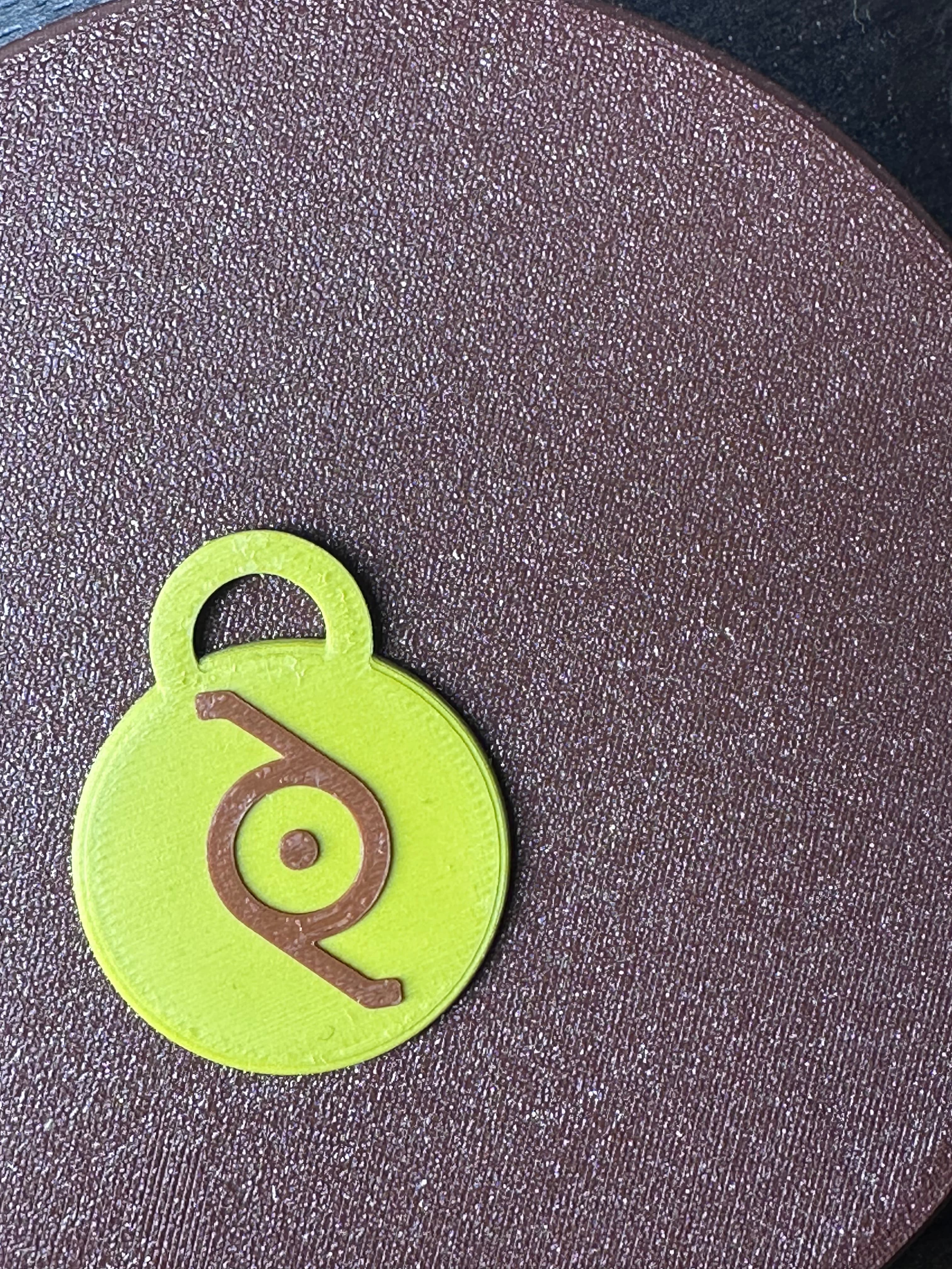 POKEMON UNOWN MMU KEYCHAIN OR BAG PULL “Z” 3d model