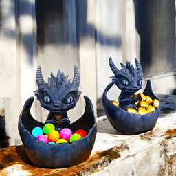 Baby Dragon Bowl 3d model