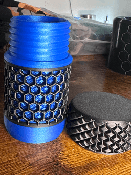 EDC (EVERYDAY CARRY) POCKET CONTAINERS, PILL CONTAINER, KEYCHAIN, PRINT IN PLACE, FUNCTIONAL PRINTS 3d model