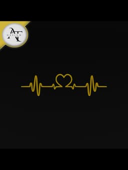 Heartbeat Symbol - 2D Art 3d model