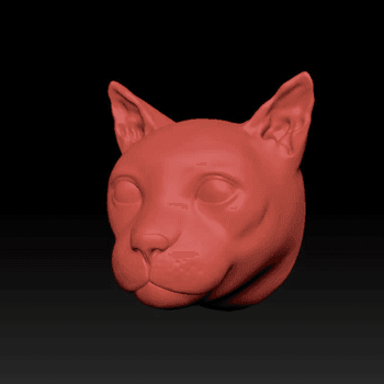 Cat Head Design 3d model