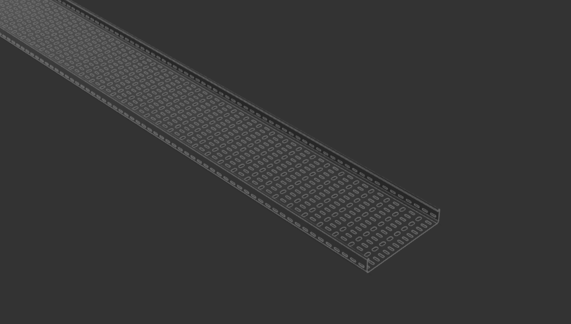 Cable Tray 300mm x 3000mm TYPE1 3d model