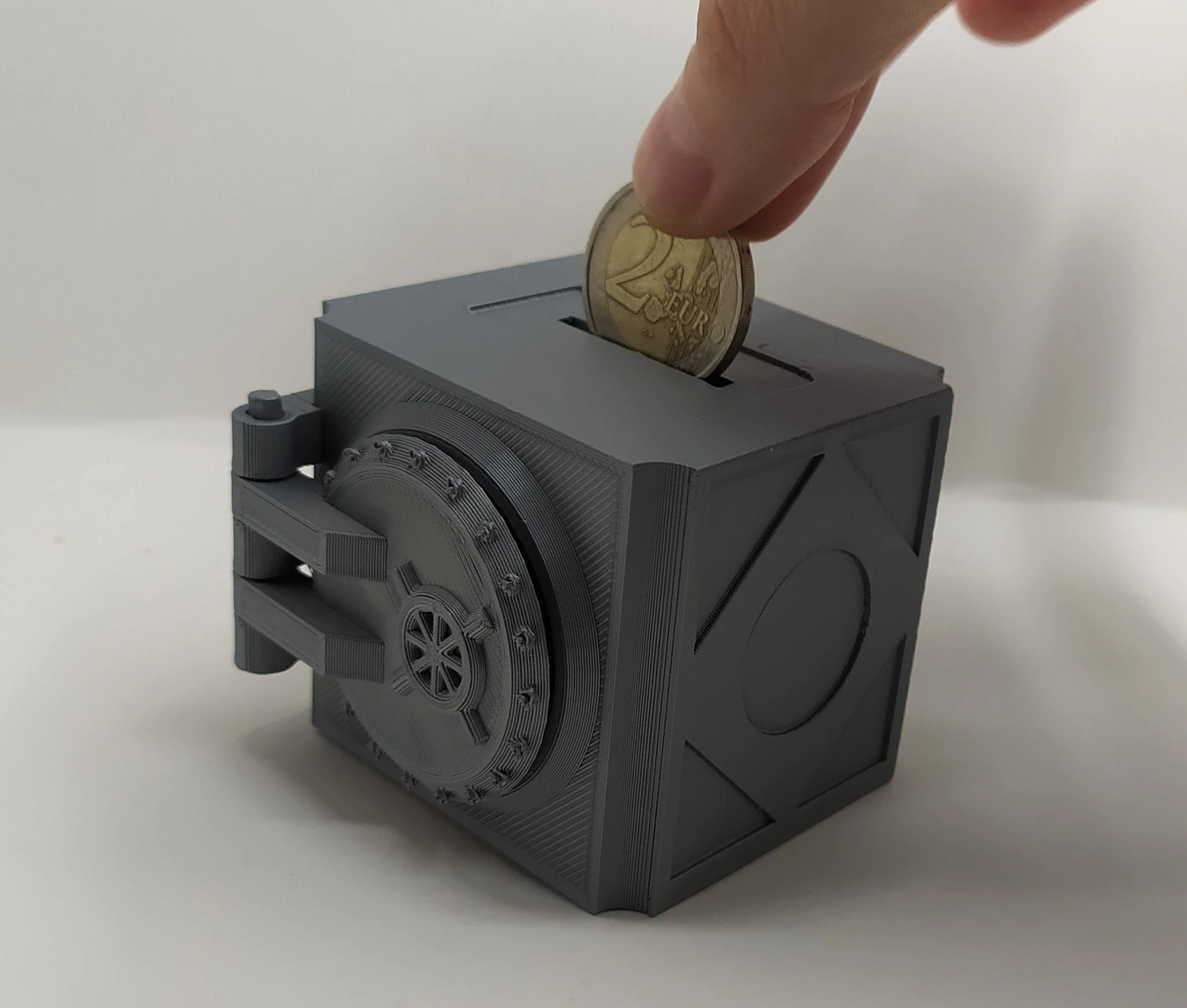 Safe Vault Piggy Bank - Multipart Print - Minimal Supports 3d model