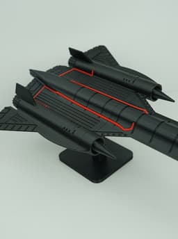 The SR-71! ( NO AMS, NO SUPPORTS, NO GLUE) 3d model