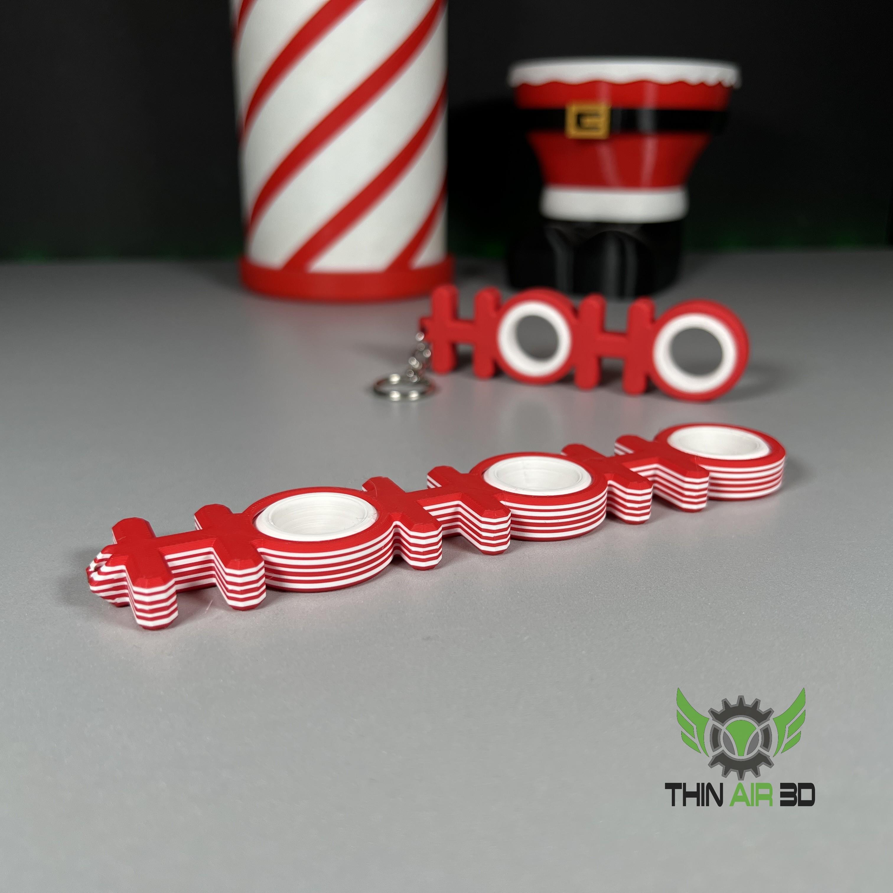 Holiday Spinner Keychain Fidgets - Fidget Spinners 3d model