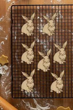 Rabbit Cookie Cutter, Biscuit Cutter 3d model