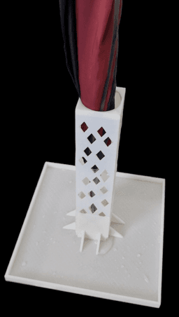 Umbrella holder/dryer (print in place) 3d model