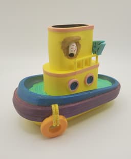 Tuggerknots fell asleep at a harbour party and his friends clipped his rail. 3d model