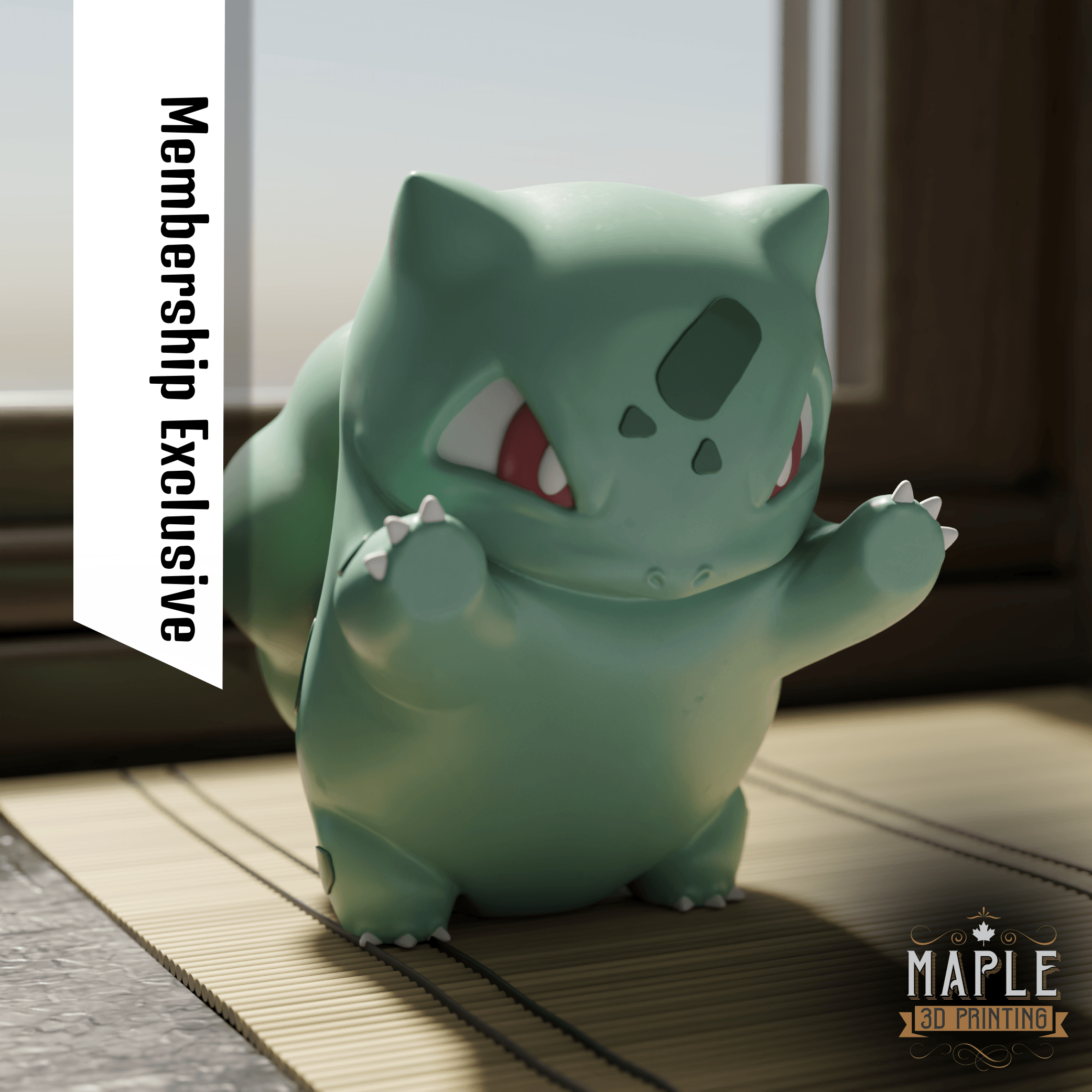 Window Bulbasaur - Pokemon 3d model