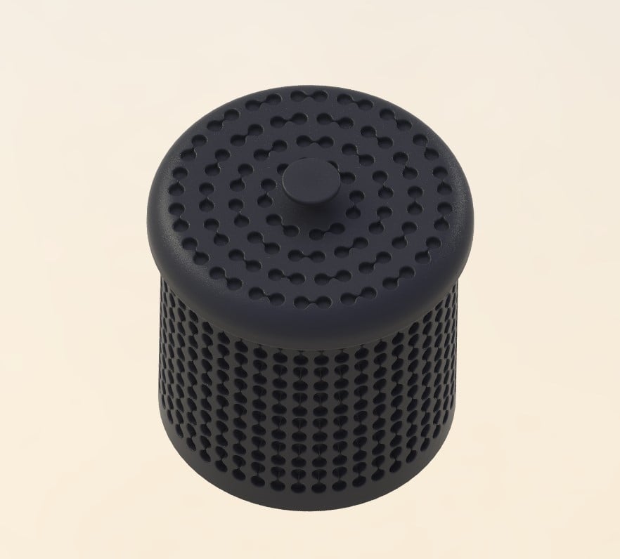 Jar Container with Lid 3d model