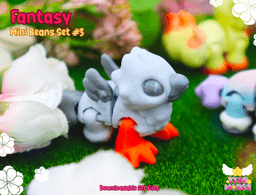 Fantasy Mini Beans (Kitsune, Unicorn, Manticore, Hippogriff) 3d model