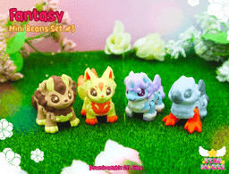 Fantasy Mini Beans (Kitsune, Unicorn, Manticore, Hippogriff) 3d model