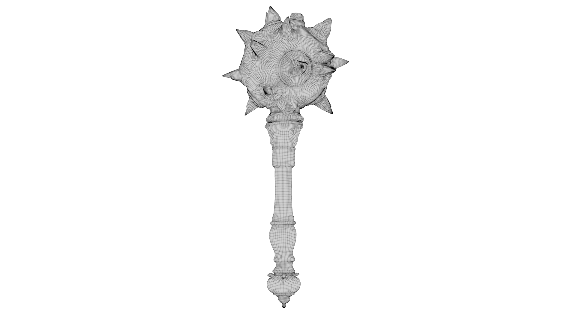 Spiked Mace 3d model