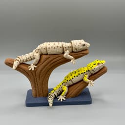 Flexy Reptile Display Stands β Three Included. Tree, Log and Combo 3d model