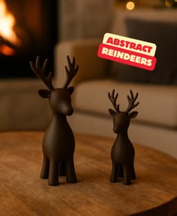 ABSTRACT REINDEERS WITH LEGS / CHRISTMAS DECOR / HOMEDECOR / DECOR / DECORATIONS / TABLEDECOR 3d model